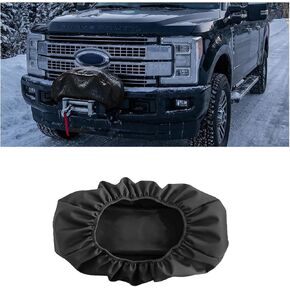 Car Winch Cover, 8500-17500 lbs Dust-Proof Oxford Fabric Heavy Duty Vehicle Electric Hoist Protection Cover, Waterproof Automotive Winches Accessories, Universal Fit in Kuwait