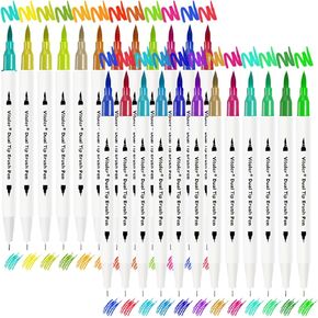 Vitoler Highlighters,Dual Tip Highlighters Vibrant Colors,8 Pack Soft Tip Highlighter Set for School Office Supplies in Saudi Arabia