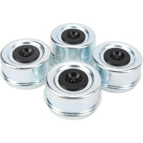 AMONIDA 4pcs Trailer Axle Dust Cap, Heavy Duty Metal Hub Grease Cover with 4 Rubber Plugs, for 7000 8000 Lbs Axles, Dexter Trailer & RV in Kuwait