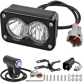 مجموعة المصابيح الأمامية LED Dirtbike، شعاع كومبو للتوصيل والتشغيل، 20 وات 6000-6500 كلفن أبيض، دعامة تثبيت وحزام أسلاك التبديل، متوافق مع Sur-Ron Segway X260 Talaria Sting R MX4 in Kuwait