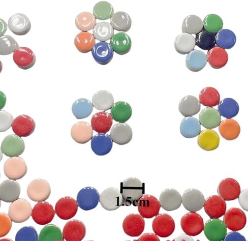 PINUO&KE 0.99 رطل بلاط فسيفساء للحرف اليدوية، قطع سيراميك الفسيفساء لمجموعات الحرف اليدوية للحديقة ديكور فني فسيفساء in Kuwait