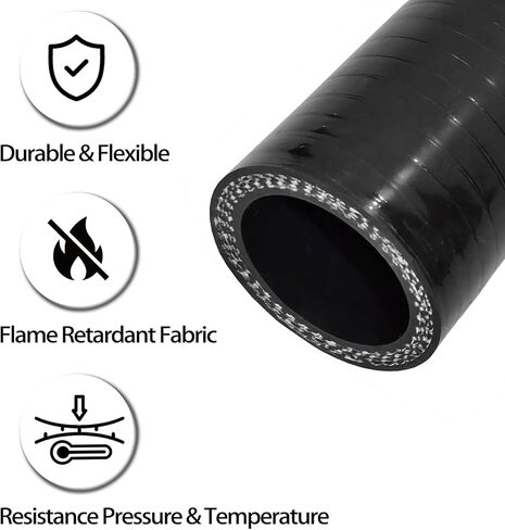 ID 1 1/2 بوصة مستقيم سيليكون مقرنة 12 بوصة طول المبرد خرطوم 4-Ply عززت الصناعية الهيدروليكية توربو الأنابيب كمية المقرنة in Kuwait