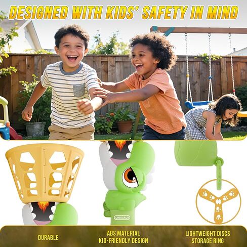 Outside Toys for Kids Ages 4-8 Electric Manual Capture Catching Game for Kids, Automatic Flying Disc Launcher Outdoor Indoor Toy, Chasing Toy for Boys Girls, Perfect Yard Beach Family Game in Kuwait