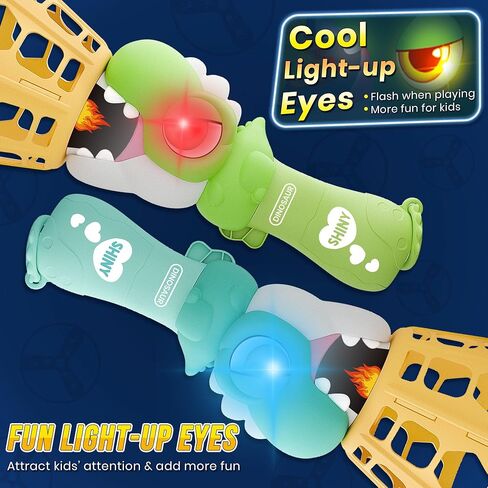 Outside Toys for Kids Ages 4-8 Electric Manual Capture Catching Game for Kids, Automatic Flying Disc Launcher Outdoor Indoor Toy, Chasing Toy for Boys Girls, Perfect Yard Beach Family Game in Kuwait