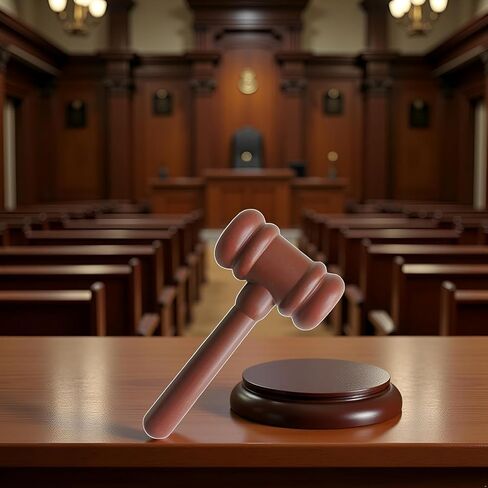 Judge Gavel, Brown Style, Costume Accessory for Courtroom Role Play, Desk Decor in Kuwait
