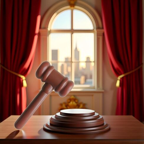 Judge Gavel, Brown Style, Costume Accessory for Courtroom Role Play, Desk Decor in Kuwait