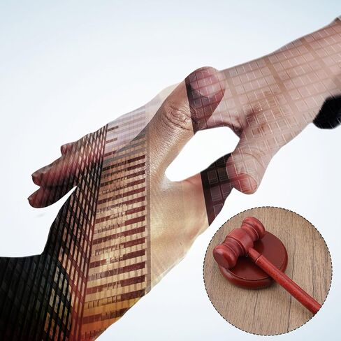 مجموعة مطرقة خشبية ومكعبات صوت، مطرقة مزاد مطرقة لقاضي المحكمة مصنوعة يدويًا للمحامين والقضاة، اجتماعات المكتب الاحترافية، إكسسوار مكتبي للطلاب، تجربة وهمية وهدية in Kuwait