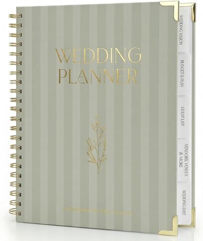 Beautiful Wedding Planner Book and Organizer - Perfect for Detailed Planning Of Your Big Day - Unique Engagement Gift for Newly Engaged Couples, Future Brides and Grooms in Saudi Arabia