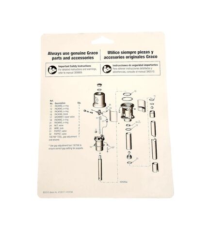 Graco Repair kit 3:1 Ratio Fire Ball 225 Oil Pumps 246918 246-918 in Kuwait