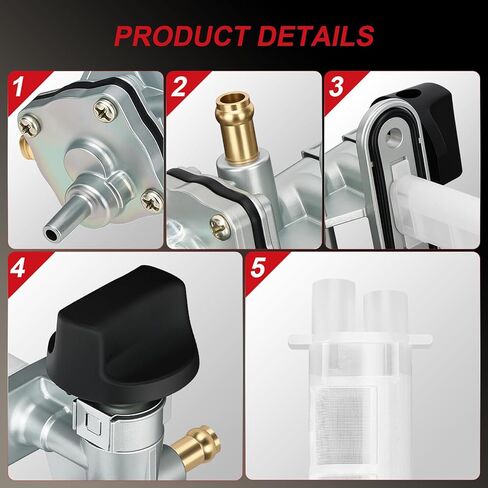 JAVIK الوقود بيتكوك صمام التبديل لسوزوكي كاتانا 600 GSX600F كاتانا 750 GSX750F 1998-2006 O.E.M #44300-08F11 in Kuwait