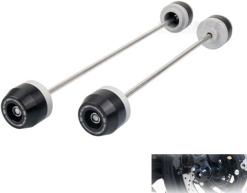 AL-mart Motorcycle Front & Rear Fork Axle Slider Wheel Protector Crash Guard Fits for KTM 790 Duke/890 Duke in Kuwait