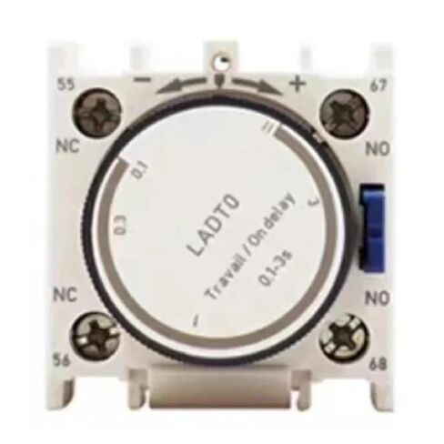 LADT2 Power-On/Off Delay Contact Module, 380V AC, 220V Coil Voltage, Air Delay Timer for Automated Control Systems, 47.5 x 44.5 x 44.5mm (LADT0) in Saudi Arabia