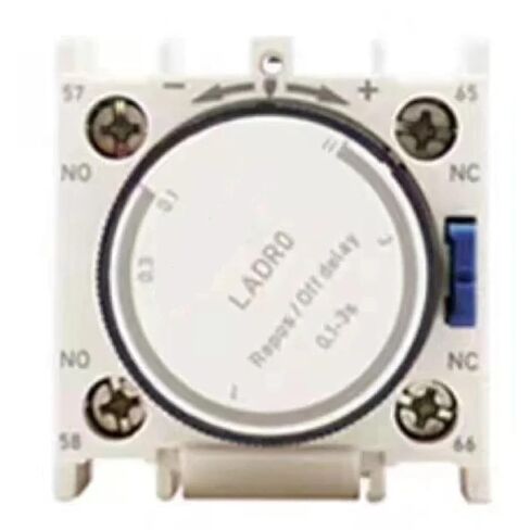 LADT2 Power-On/Off Delay Contact Module, 380V AC, 220V Coil Voltage, Air Delay Timer for Automated Control Systems, 47.5 x 44.5 x 44.5mm (LADT0) in Saudi Arabia