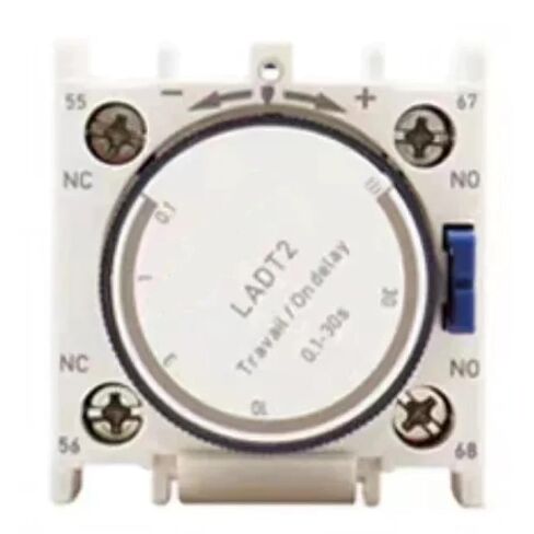 LADT2 Power-On/Off Delay Contact Module, 380V AC, 220V Coil Voltage, Air Delay Timer for Automated Control Systems, 47.5 x 44.5 x 44.5mm (LADT0) in Saudi Arabia