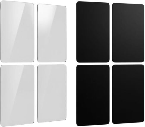 Magnetic Board for Wall, 4 Pack Large Magnetic Wall Panels, 17.1" x 11.8"Metal Magnetic Bulletin Board for Refrigerator, Compartment, Cabinet etc,Comes with Dual Lock Tape for Easy Hanging in Kuwait