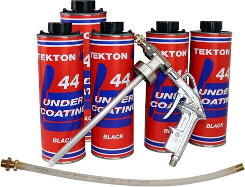 Tekton44 Vehicle Undercoating - Black Sprayable Automotive Undercoating Kit for Cars, Trucks, Vans - Rust and Corrosion Protection (3 Liter Cans with Sprayer and Wand) in Saudi Arabia