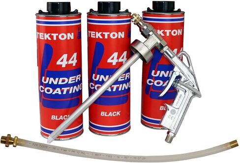 Tekton44 Vehicle Undercoating - Black Sprayable Automotive Undercoating Kit for Cars, Trucks, Vans - Rust and Corrosion Protection (3 Liter Cans with Sprayer and Wand) in Saudi Arabia
