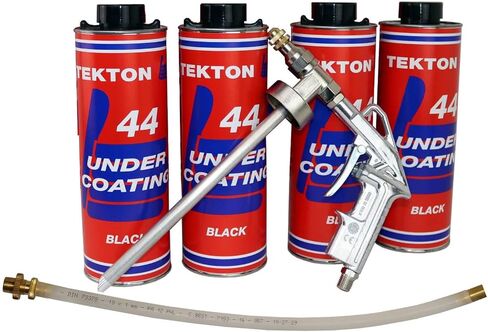 Tekton44 Vehicle Undercoating - Black Sprayable Automotive Undercoating Kit for Cars, Trucks, Vans - Rust and Corrosion Protection (3 Liter Cans with Sprayer and Wand) in Saudi Arabia