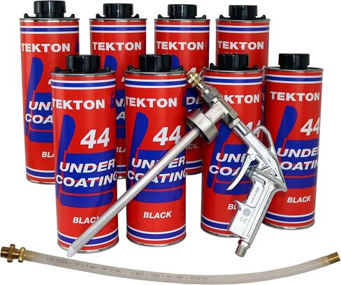 Tekton44 Vehicle Undercoating - Black Sprayable Automotive Undercoating Kit for Cars, Trucks, Vans - Rust and Corrosion Protection (3 Liter Cans with Sprayer and Wand) in Saudi Arabia