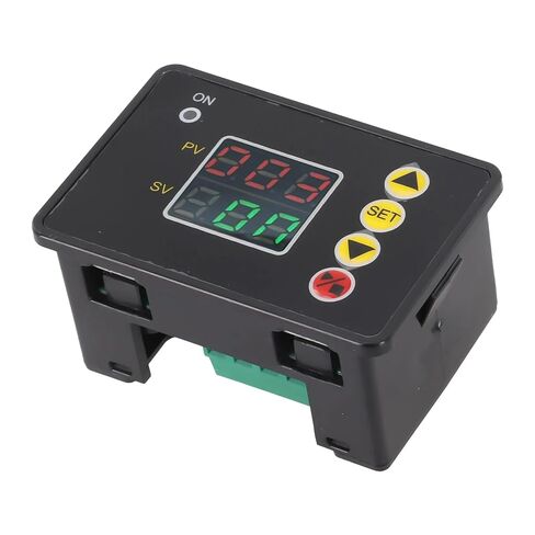 Digital Timer Relay Module with Power Supply Switch, Countdown Timer Control, Plastic Housing, Accurate Timing (24V) in Kuwait