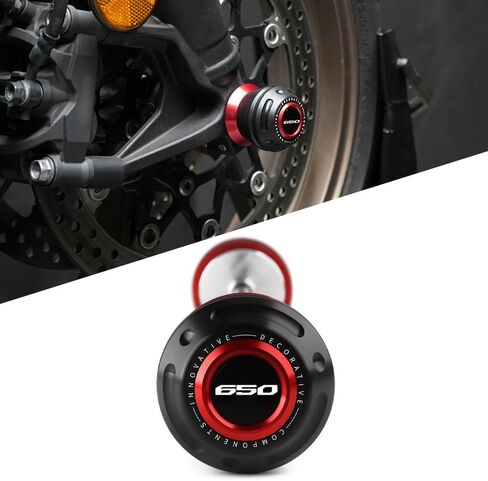 Motorcycle Front Wheel Axle Fork Slider Crash Protector Compatible With Honda CB650R / E-clutch 2025 2024 2023 2022 2021 2020 2019 | CB650 R CB 650 650R Accessories Parts (black) in Kuwait