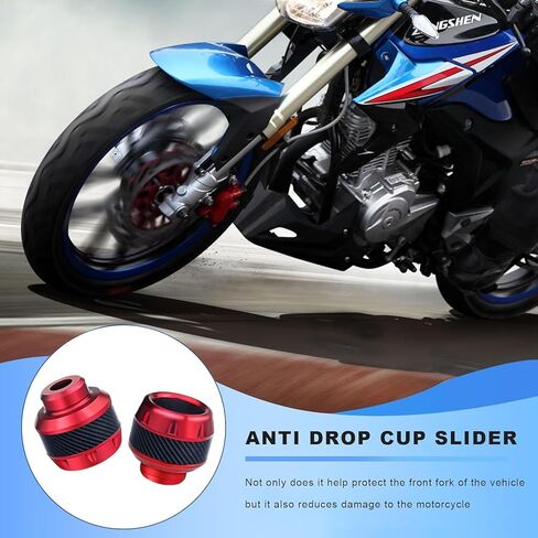 2Pcs Fork Frame Sliders Crash for Suzuki Boulevard M109R 2014-2026,Protectors Wheel Crash Protector Falling Protection Safety Gear Shock Aluminum Alloy Material,Black in Saudi Arabia