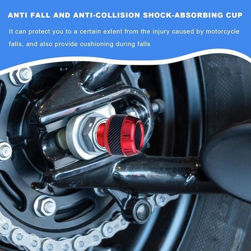 2Pcs Fork Frame Sliders Crash for Suzuki Boulevard M109R 2014-2026,Protectors Wheel Crash Protector Falling Protection Safety Gear Shock Aluminum Alloy Material,Black in Saudi Arabia