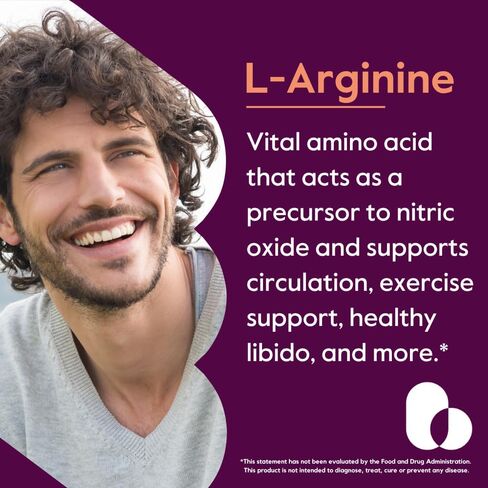 BESTVITE L-Arginine 500mg (240 كبسولة) - بدون ستيرات المغنيسيوم - بدون ثاني أكسيد السيليكون - بدون مواد مالئة - غير معدل وراثيًا - خالي من الغلوتين in Saudi Arabia