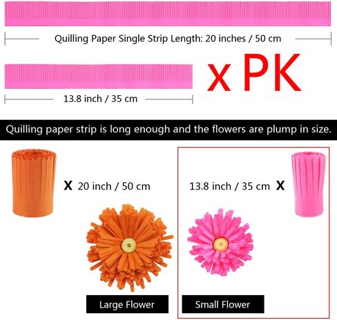 FAZHBARY Quilling Paper Flowers Kit Colorful 6 Set Petal Paper Quilling Strips Bulk and Paper Quilling Tools for Beginners DIY Handmade Art Crafts in Kuwait