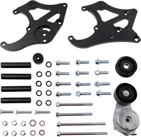 LS Sanden 508 AC Compressor Bracket Kit with Belt Tensioner Compatible with LS1 LS3 LSX Truck SUV in Kuwait