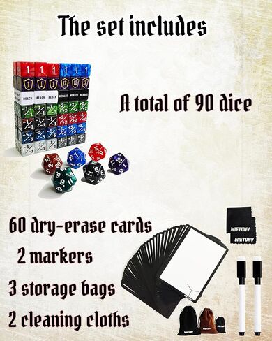 MTG Dice Set 157 Pieces - D20 Spindown Life Counter with 60 Tokens for Magic The Gathering, Commander EDH Loyalty Counters, +1/+1 Counters, TCG Accessories with Storage Bags in Kuwait