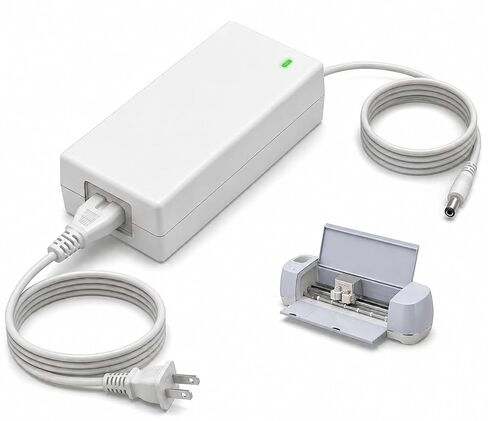 White Power Cord for Cricut Maker 3 Cutting Machine 24VDC Power Replacement Cord Compatible with Cricut Maker 3 Power Adapter & Cord in Kuwait