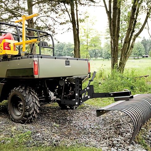 YITAMOTOR 50 بوصة رفع يدوي للمركبة ATV UTV، نظام رفع بنقطة واحدة مع جهاز استقبال 2 بوصة، رفع ارتفاع قابل للتعديل لمحاريث القرص والمزارعين وشفرات الصندوق والسحب خلف المرفقات in Kuwait