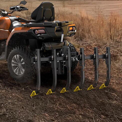 YITAMOTOR 50 بوصة رفع يدوي للمركبة ATV UTV، نظام رفع بنقطة واحدة مع جهاز استقبال 2 بوصة، رفع ارتفاع قابل للتعديل لمحاريث القرص والمزارعين وشفرات الصندوق والسحب خلف المرفقات in Kuwait