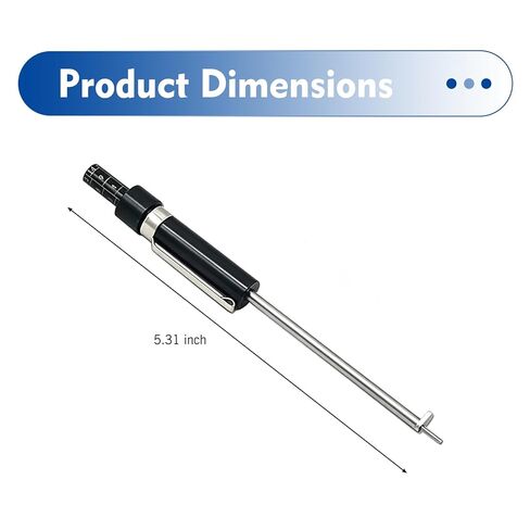 Brake Pad Thickness Gauge Measure Tool, Tire Tread Depth Gauge with Scale, Car Brake Pad Measuring Tool, Universal Brake Pads Detection Pen (Black) in Kuwait