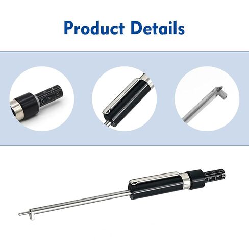 Brake Pad Thickness Gauge Measure Tool, Tire Tread Depth Gauge with Scale, Car Brake Pad Measuring Tool, Universal Brake Pads Detection Pen (Black) in Kuwait