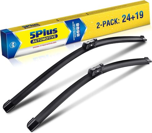 24"+19" Windshield Wiper Blades Replacement For VW Volkswagen Jetta 2011-2023 Passat 2012-2018 CC 2013-2017, Premium All-Season Automotive Replacement Windshield Wiper Blades For My Car-Top Lock 16mm in Kuwait