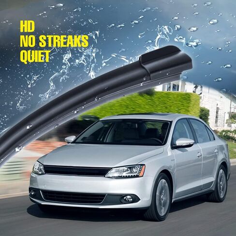 24"+19" Windshield Wiper Blades Replacement For VW Volkswagen Jetta 2011-2023 Passat 2012-2018 CC 2013-2017, Premium All-Season Automotive Replacement Windshield Wiper Blades For My Car-Top Lock 16mm in Kuwait
