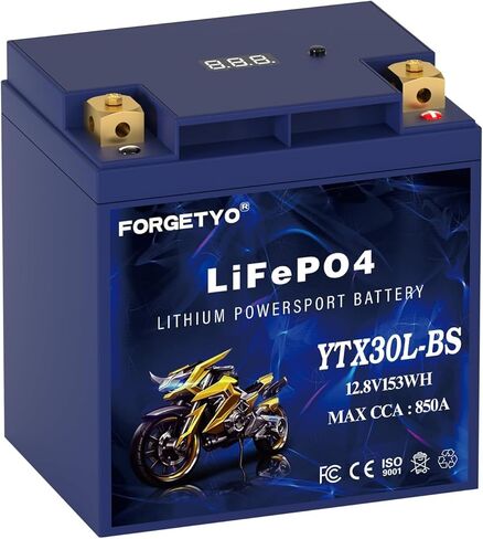 Lithium YTX20L-BS, 700A LiFePO4 Motorcycle Battery, 12V 10AH ATV, UTV, Jet Ski, 4 Wheeler, Snowmobile, Personal Watercraft, Seadoo, Polaris, Tractor,Generator and Riding Lawn Mower Battery in Saudi Arabia
