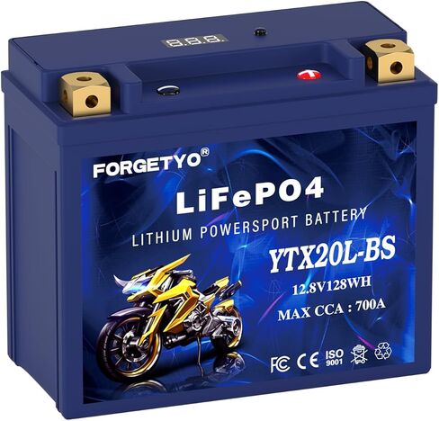 Lithium YTX20L-BS, 700A LiFePO4 Motorcycle Battery, 12V 10AH ATV, UTV, Jet Ski, 4 Wheeler, Snowmobile, Personal Watercraft, Seadoo, Polaris, Tractor,Generator and Riding Lawn Mower Battery in Saudi Arabia