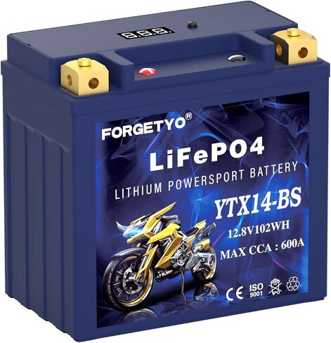Lithium YTX20L-BS, 700A LiFePO4 Motorcycle Battery, 12V 10AH ATV, UTV, Jet Ski, 4 Wheeler, Snowmobile, Personal Watercraft, Seadoo, Polaris, Tractor,Generator and Riding Lawn Mower Battery in Saudi Arabia