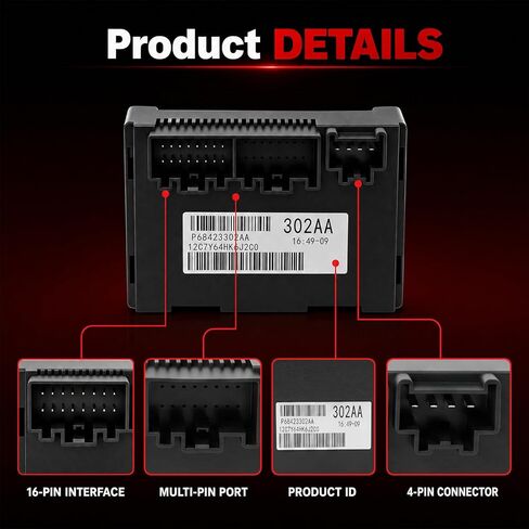 68423302AA Transfer Case Control Module TCCM Compatible with 2019-2020 Jeep Grand Cherokee Dodge Durango AWD Replaces P68423302AA 68423302AA 8-Speed Auto in Kuwait