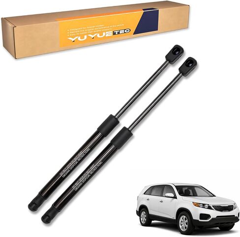 يدعم رفع صندوق السيارة الدعامات قطعتين لكيا سورينتو XM 2009-2012، استبدال زنبرك الغاز OEM 817802P000 817702P000، دعامات الصندوق الخلفي 600N 135 رطل in Kuwait