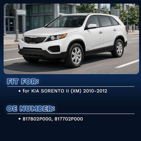 يدعم رفع صندوق السيارة الدعامات قطعتين لكيا سورينتو XM 2009-2012، استبدال زنبرك الغاز OEM 817802P000 817702P000، دعامات الصندوق الخلفي 600N 135 رطل in Kuwait