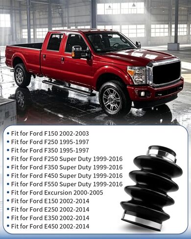 Rear Driveshaft Rubber Boot with Clamp Fit for Ford F150 F250 F350 E150 E250 E350 E450 2002-2014, Drive Shaft Boot, Replacement F81Z-4421-CA F81Z4421CA in Kuwait