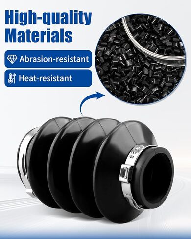 Rear Driveshaft Rubber Boot with Clamp Fit for Ford F150 F250 F350 E150 E250 E350 E450 2002-2014, Drive Shaft Boot, Replacement F81Z-4421-CA F81Z4421CA in Kuwait