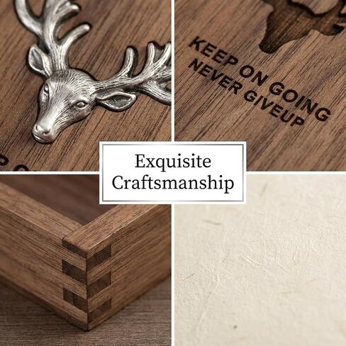 LVCHENG Wooden Personalized Notebook & Custom Engraved Thermos Gift Set (8x8 in (No insulated cup included)) in Kuwait