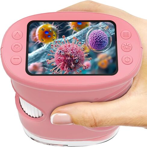 1000X Handheld Microscope for Kids: Pocket Digital Microscope with 1080P&2.0''IPS Screen&Photo/Video - Portable Edu Science Kits for Girls Boys - STEM Toys Birthday Gifts Ages 3-6 6-12(Blue) in Saudi Arabia