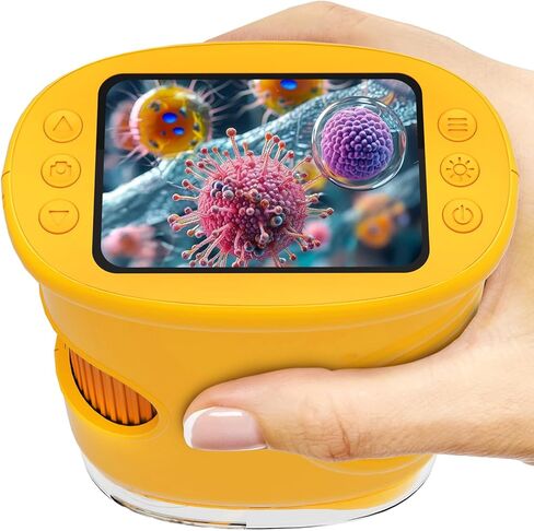 1000X Handheld Microscope for Kids: Pocket Digital Microscope with 1080P&2.0''IPS Screen&Photo/Video - Portable Edu Science Kits for Girls Boys - STEM Toys Birthday Gifts Ages 3-6 6-12(Blue) in Saudi Arabia