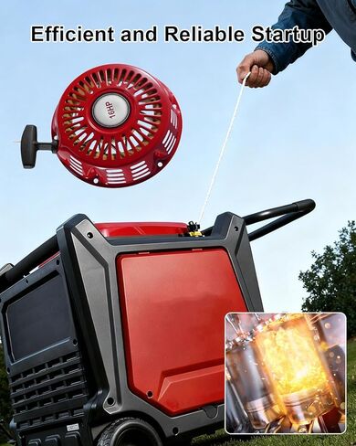 TIKSCIENCE بادئ حركة ارتدادي بمقبض ومسامير مناسبة لـ Predator 9500W Surge 7600W تشغيل مولد العاكس استبدال 71365 59188 in Kuwait